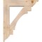 Ekena Millwork Merced Traditional Smooth Bracket w/ Offset Brace, Douglas Fir, 7 1/2"W x 32"D x 38"H BKT0806X32X38MRC01SDF - alternate 2